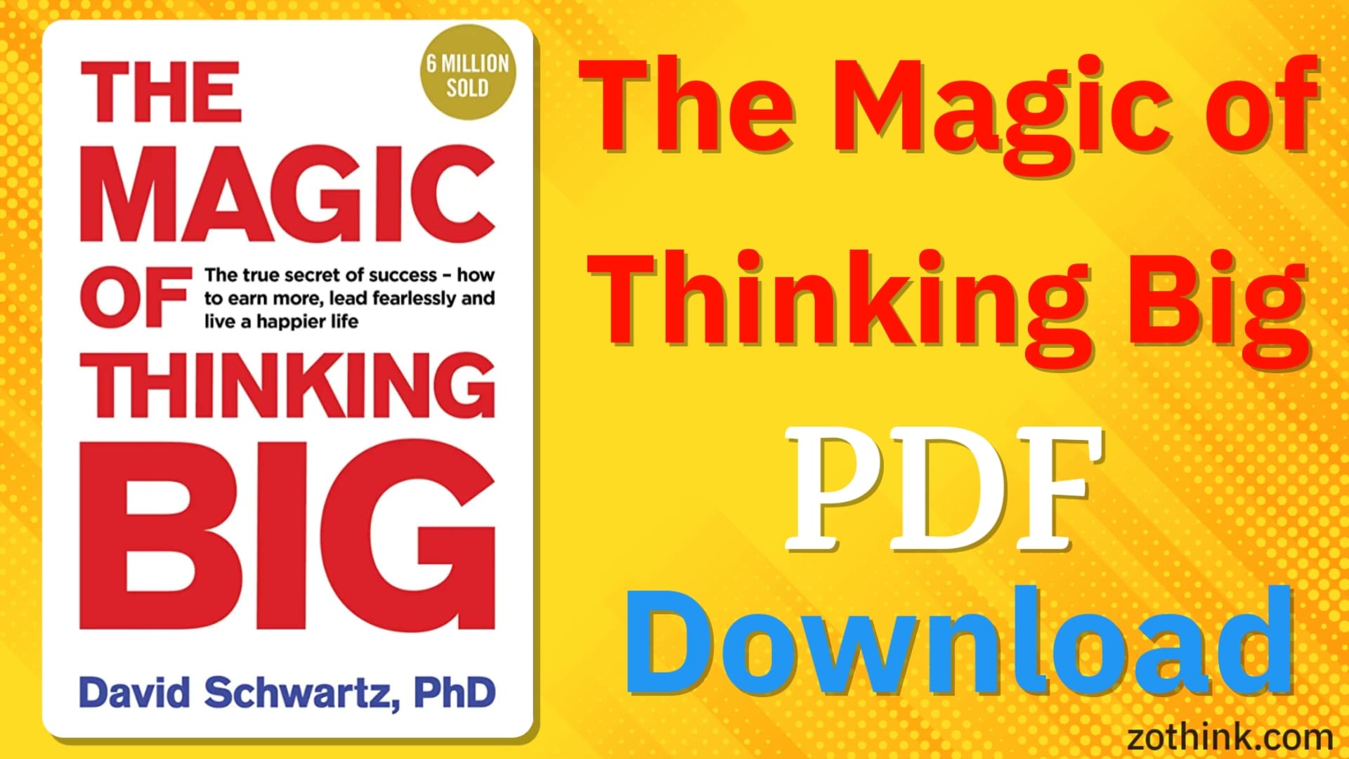 The Magic of Thinking Big PDF Download | The Magic of Thinking Big English PDF
